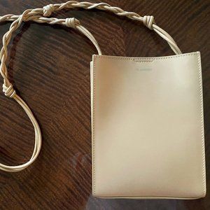 Jil Sander Tangle Small Leather Crossbody Bag